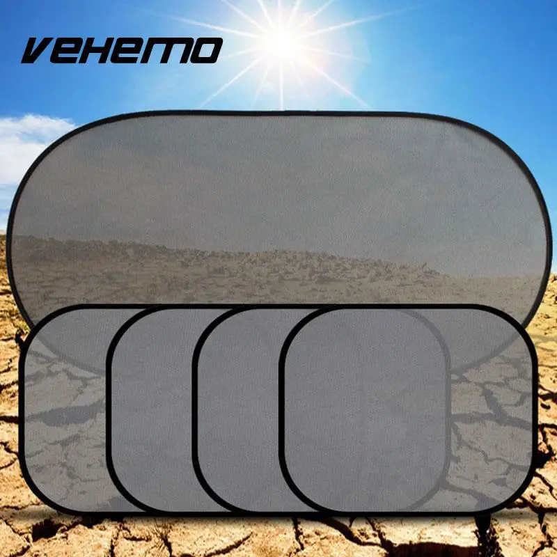 

New 5 Pcs Set Car Vehicle Side Rear Window Sunshade Sun Shade Mesh Cover Shield