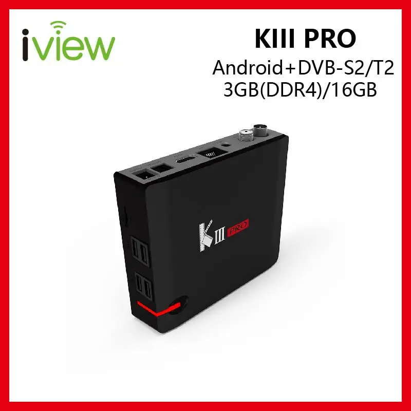 Гибридный ресивер K III Pro Android DVB Восьмиядерный Amlogic S912 6 0 ОЗУ 3 ГБ ПЗУ 16 Гб |