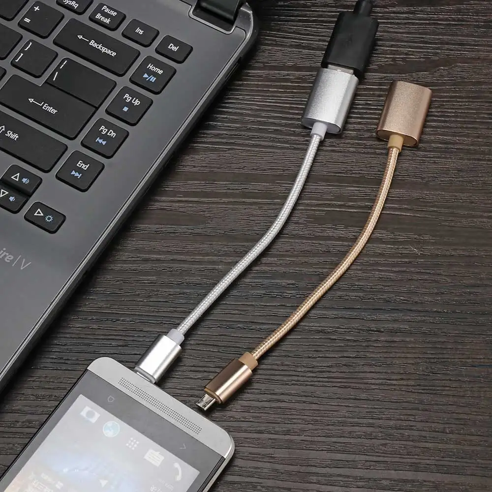 OTG Micro USB OTG кабель адаптер для samsung Galaxy Xiaomi huawei OTG мобильный андроид планшет 90 градусов мобильный телефон кабели