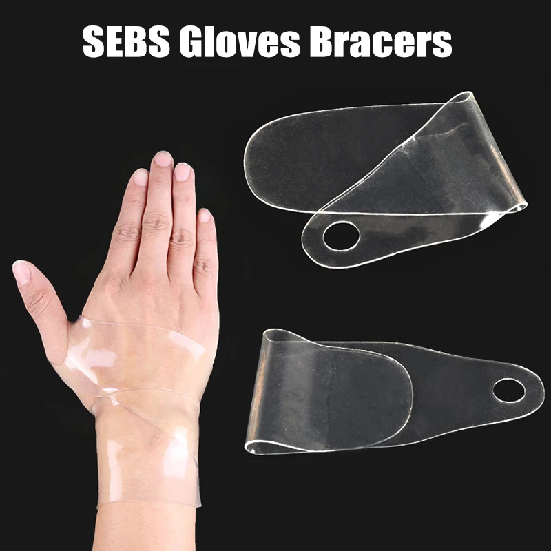

1 Pair Transparent Wrist Relief Brace Wrap Silicone Bandage Support Wristband Thumb Protector Dropshipping DFA