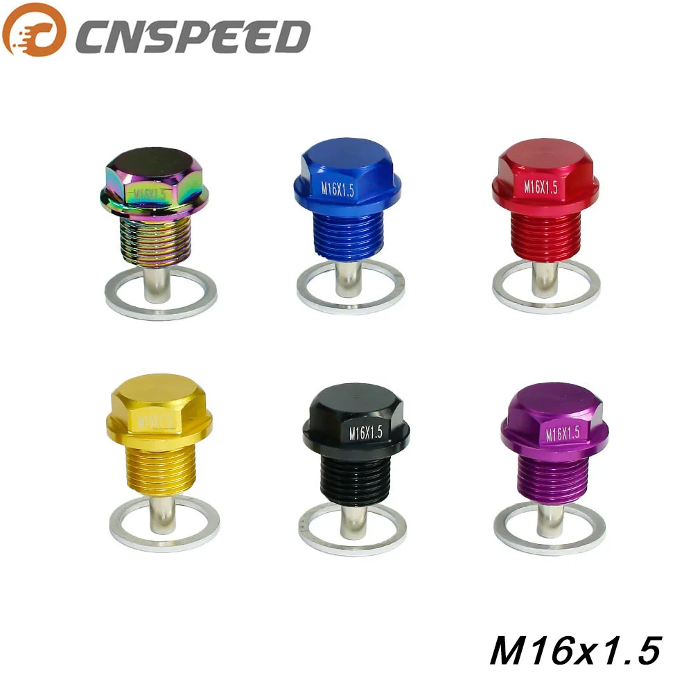 CNSPEED M16 * P1.5MM Магнитная дренажная масляная пробка масляный картер дренажный болт для большинства BMW для Toyota Scion 16x1,5