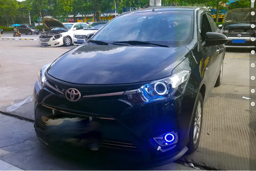 2 шт. бампер лампы для фар VIOS 2014 ~ 2016 автомобильные аксессуары светодиодный фонарь