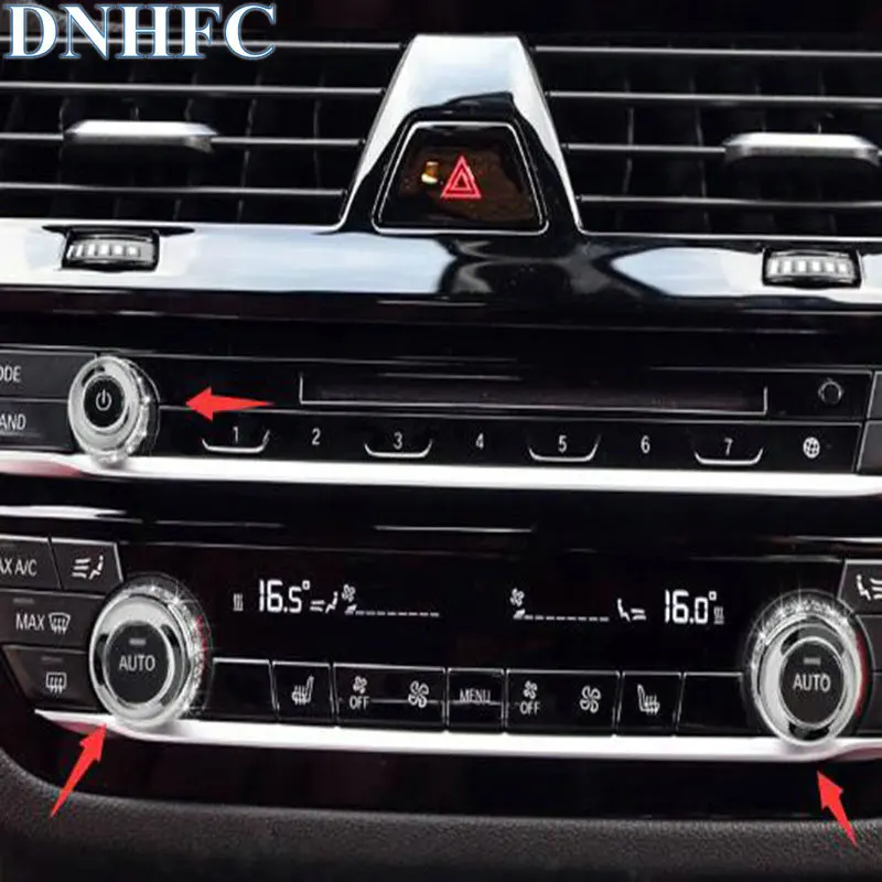 DNHFC автомобильный регулятор кондиционера украшение яркое кольцо для BMW 5 series 520 525