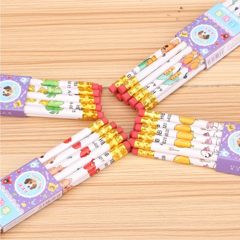 10 шт. деревянные карандаши в виде животных|Простые карандаши| |