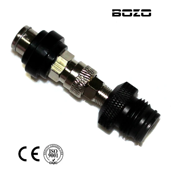 

airsoft Coil Remote hose line Slide Check Quick Disconnect With Male Fill Adapter (Multi-color) paintball New