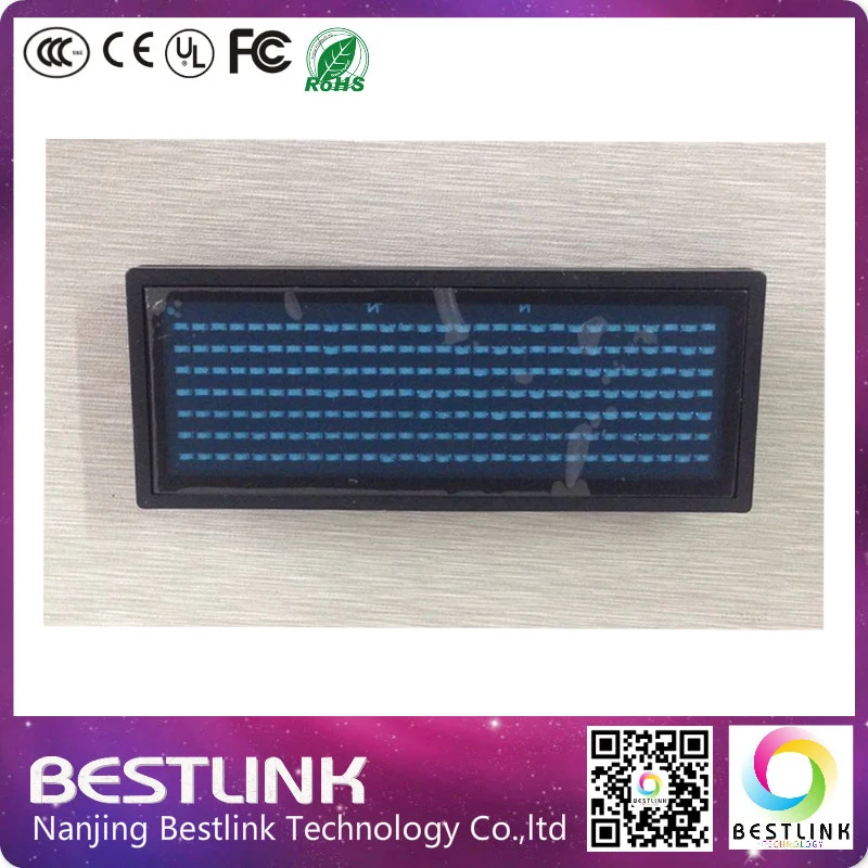 Синий цвет LED SMD знак прокрутки текстовое сообщение имя карты тег табло Реклама