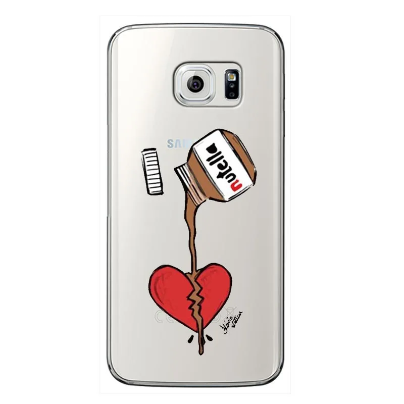Модный чехол для телефона I Love Kawaii nutella, мягкий силиконовый чехол для samsung Galaxy A30 A50 A7 A8 PLUS J6 J8