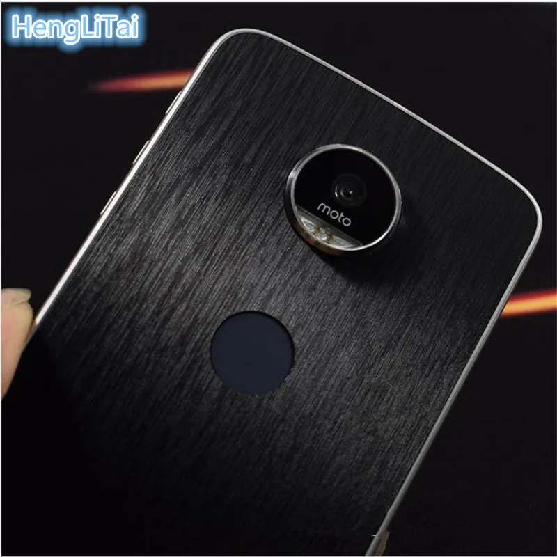 NEW Wire Drawing membrane Skins Protective Film Skin Cellphone back paste Sticker For Motorola Moto Z Play |