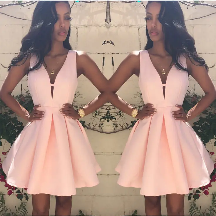 Новинка 2017 короткое/мини-платье для подружки невесты бальное платье без рукавов