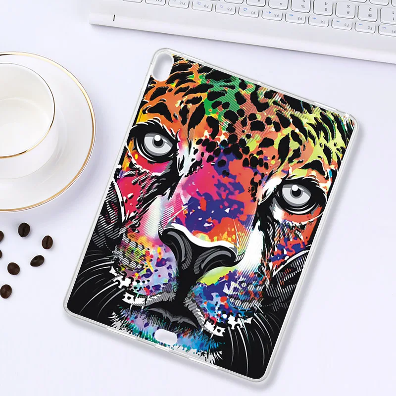Z010 Чехол для планшета с рисунком для iPad Pro 12,9 чехол 12,9 ''A1876 A003 A1895 A2014 Мягкий силиконовый чехол с мультяшными животными - Цвет: Z010