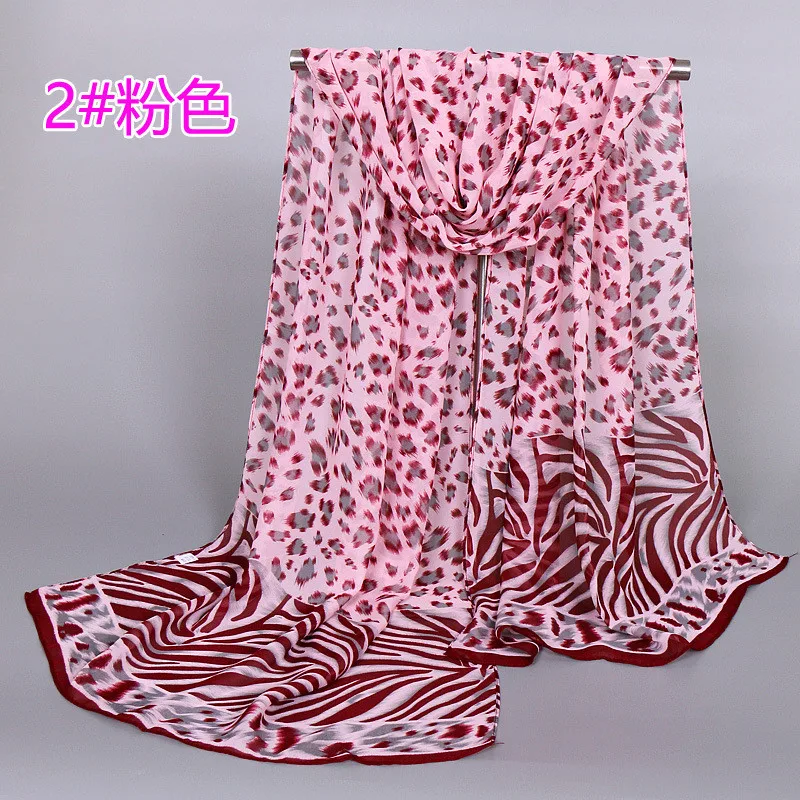2019 популярный модный женский леопардовый шифоновый шарф платок Бесплатная