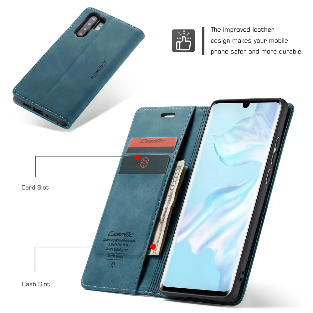 Для Huawei P30 P40 Pro Lite Nove 4E Enjoy 7S чехол Магнитный кожаный бумажник флип-кейс с