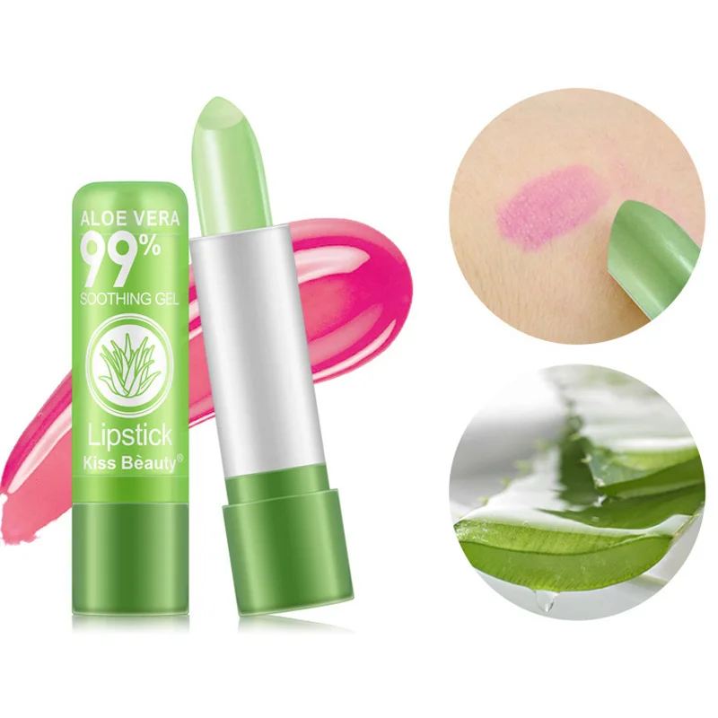 Помада для макияжа водостойкий блеск губ меняющий цвет стойкий бальзам