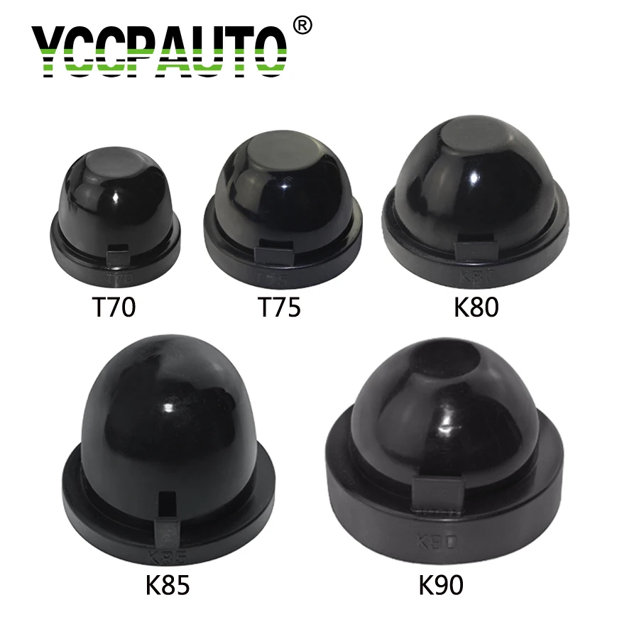 YCCPAUTO HID LED Headlight Cover Sealing Dust Cap Rubber Waterproof  Dustproof Car Headlamp Caps 70mm 75mm 80mm 85mm 90mm