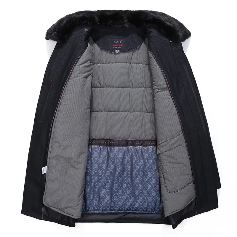 Большие размеры 8XL 7XL зимняя куртка мужская повседневная парка с меховым воротником Толстая Мужская Теплая мужская куртка и куртки модные пальто