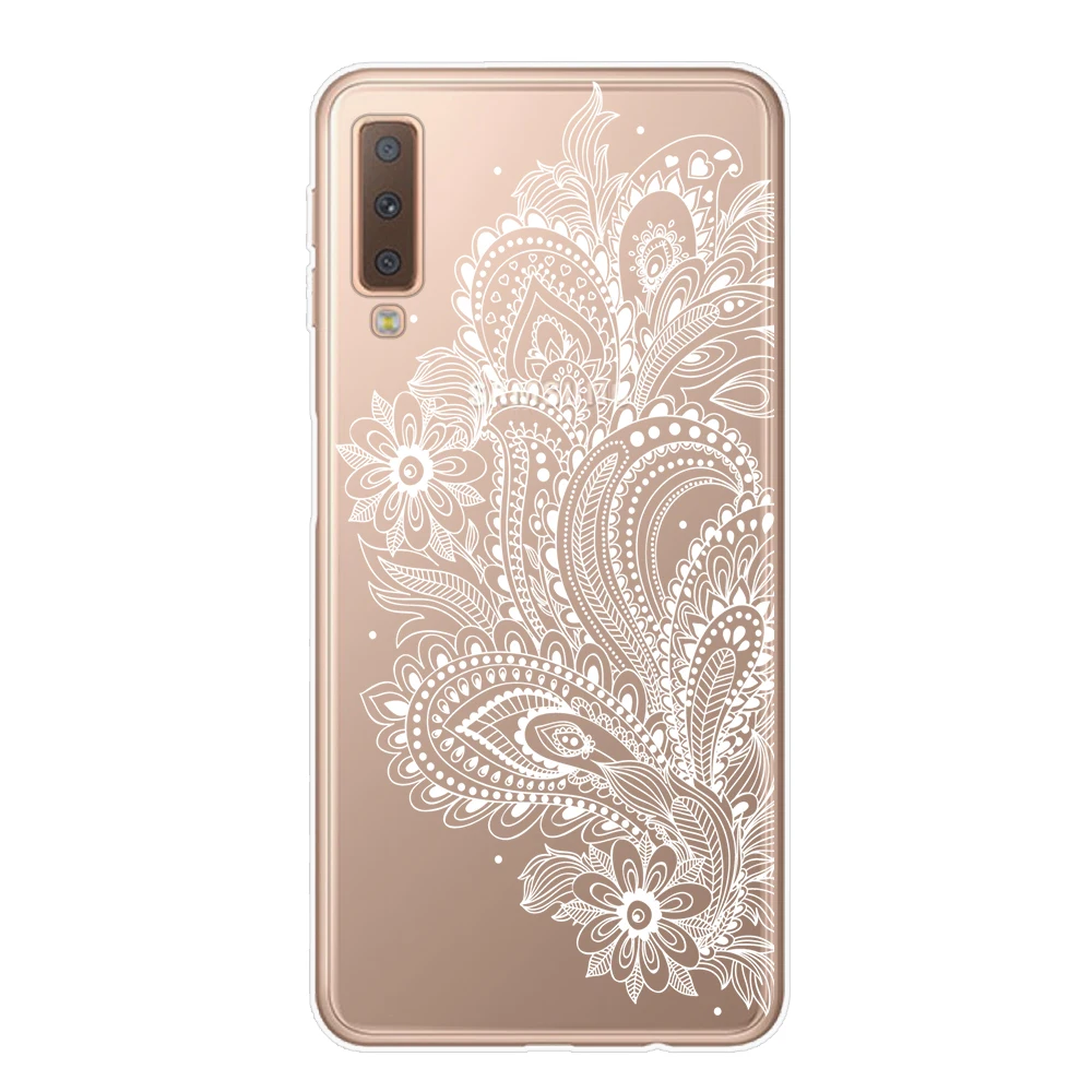 Ретро Чехол с изображением цветка мандалы чехол для телефона для samsung J4 J6 A7 A9 A6 A8 плюс J3 J5 J7 чехол из мягкого ТПУ с изображением Ловца снов чехол Capa