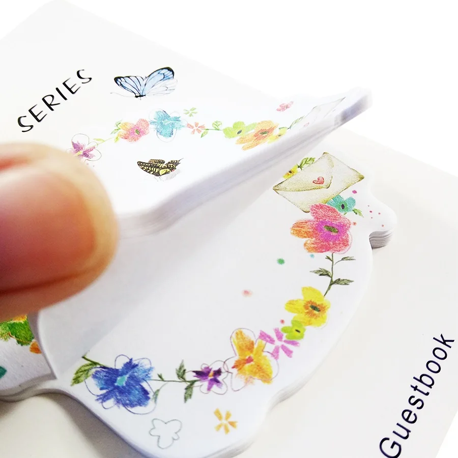 

1pack/lot Wreath Pattern Paper Memo Sticker Decoration Memo Pad DIY Diary Scrapbooking Message Label Sticker Kawaii Stationery