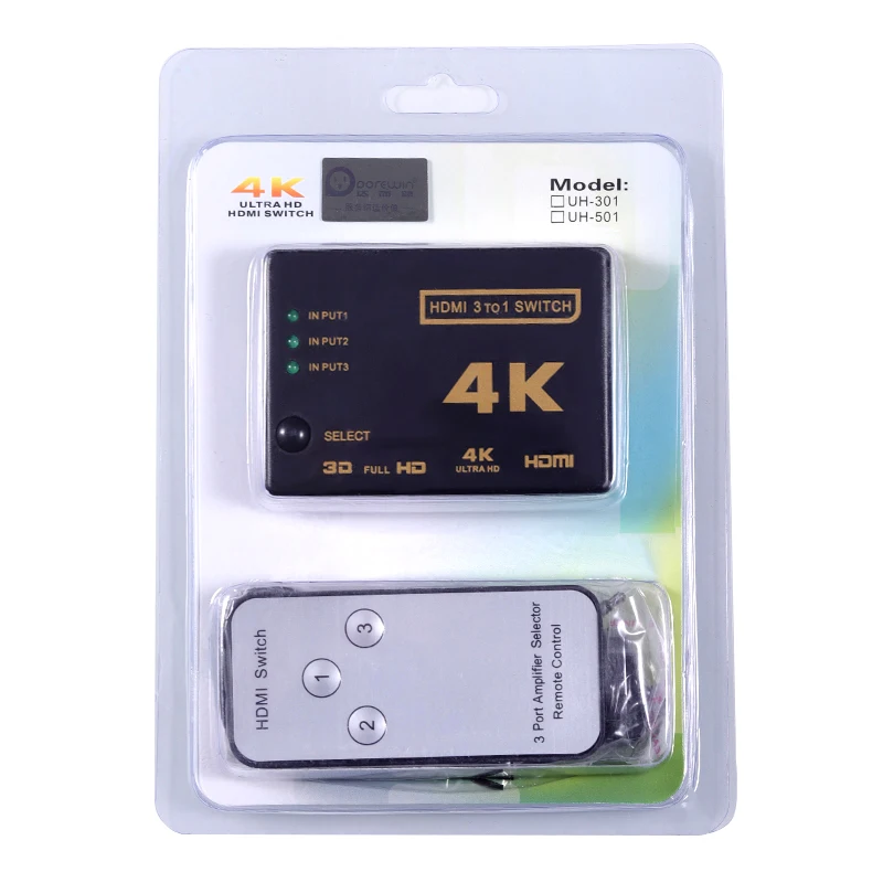 Dorewin Переключатель HDMI 3 в 1 выход кабель Video Splitter адаптер конвертер HD 1080 P с аудио