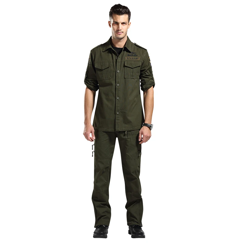 Костюм мужской Камуфляжный из куртки и брюк в стиле милитари|camouflage set|military suitmilitary