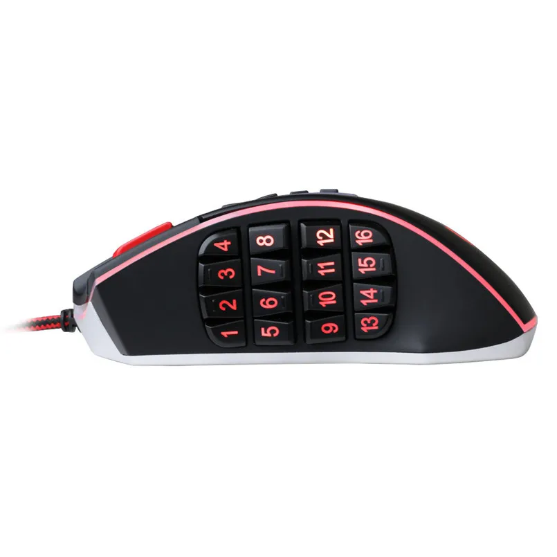 Игровая мышь Redragon USB проводная RGB 24000 DPI 25 кнопок лазерная программируемая игровая
