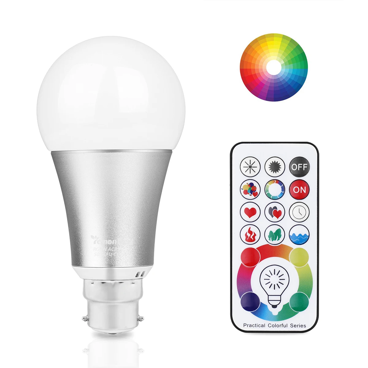 B22 Светодиодный лампы 10 Вт RGB светодиодный Магия Цвет изменение атмосфера ночник