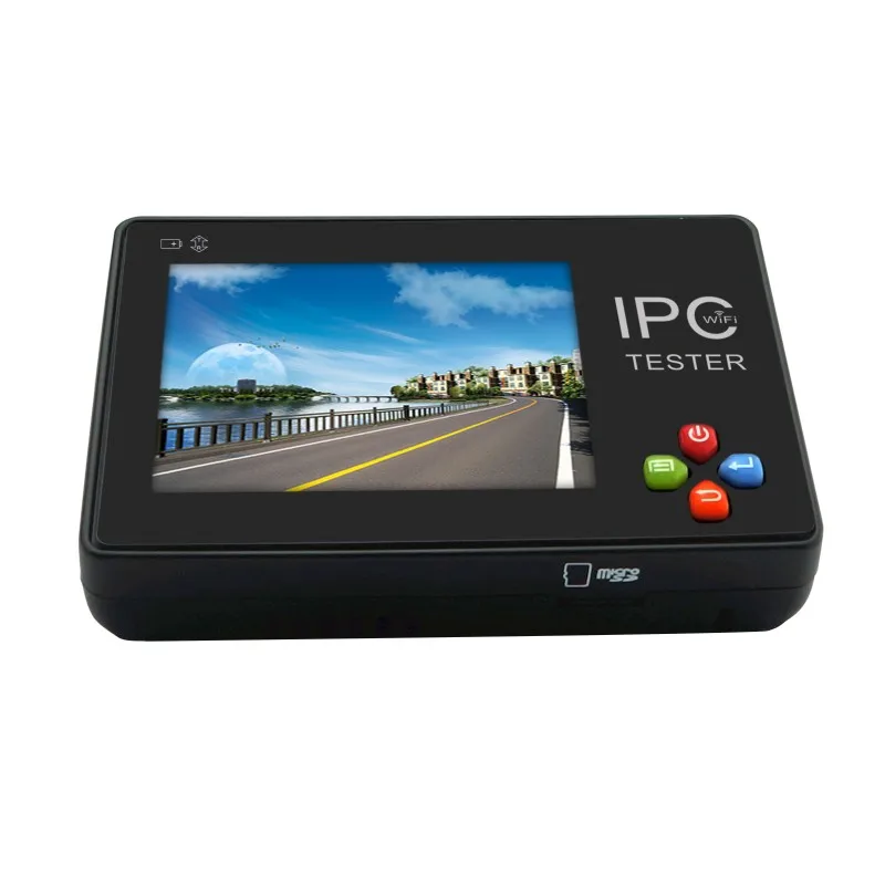 H.265 4K IP тестер аналоговых камер IPC1600 плюс 3,5 дюймов сенсорный экран IP CCTV тестер монитор Wifi ONVIF PTZ контроль 12V1A