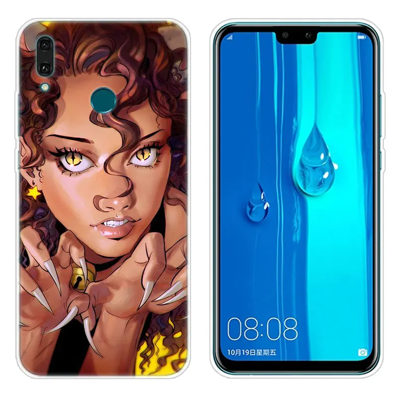 Hot 2bunz Melanin Poppin Aba Silicone Case for Huawei Mate 10 20 Lite Pro Y7 Y9 Prime 2019 Y5 Y6 2018 2017 Cover | Мобильные