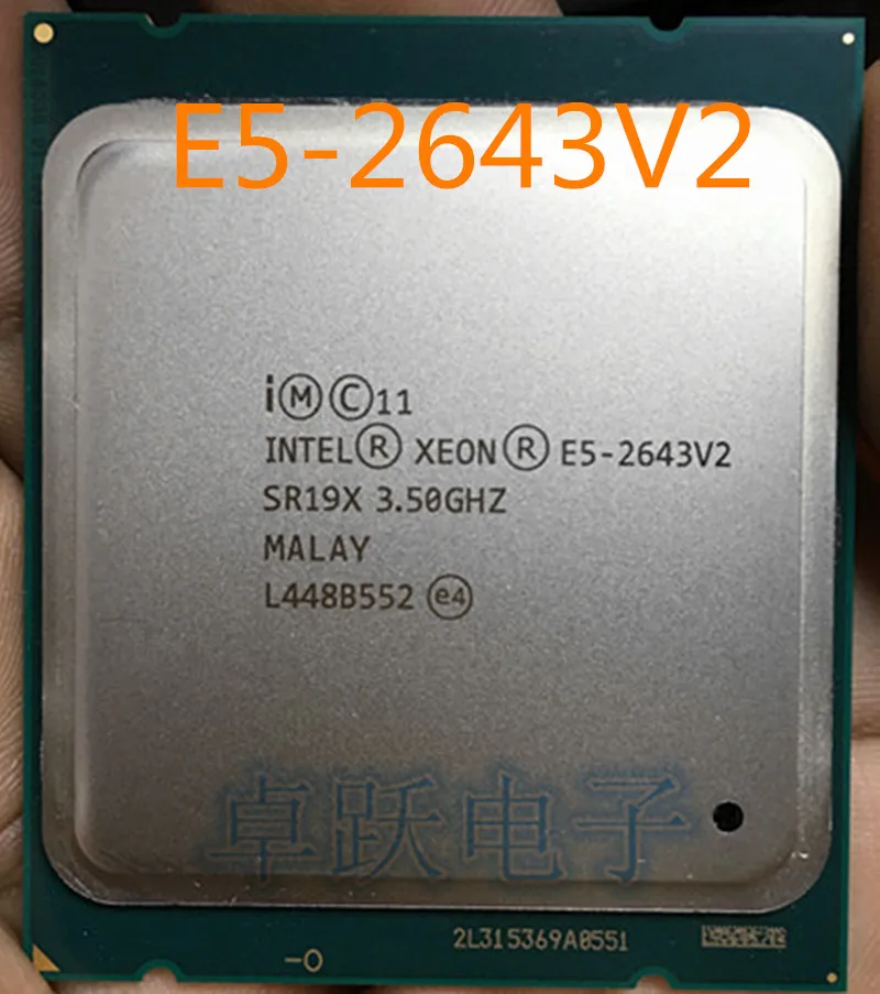 Версия QS Стандартный 6-ядерный процессор 3 50 ГГц 25 Мб 22 нм E5 2643V2 LGA2011 2643 V2 бесплатная