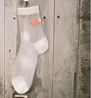 Бесплатная доставка 100 пар женские носки стеклянные шелковые эластичные ремешки