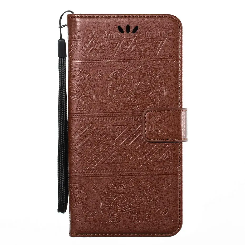 Чехол книжка Desyner Elephants из тисненой кожи для телефона Xiaomi Redmi 3 3S 3X 4 Pro 4X 4A Note чехол с