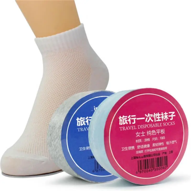1 пара переносных одноразовых носков для путешествий и женщин мужчин|outdoor socks