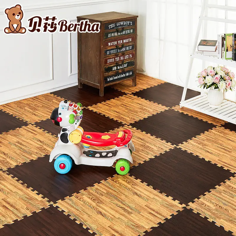 Bertha Baby Play Мат деревянная головоломка коврики EVA пена мат дети играют Упражнение