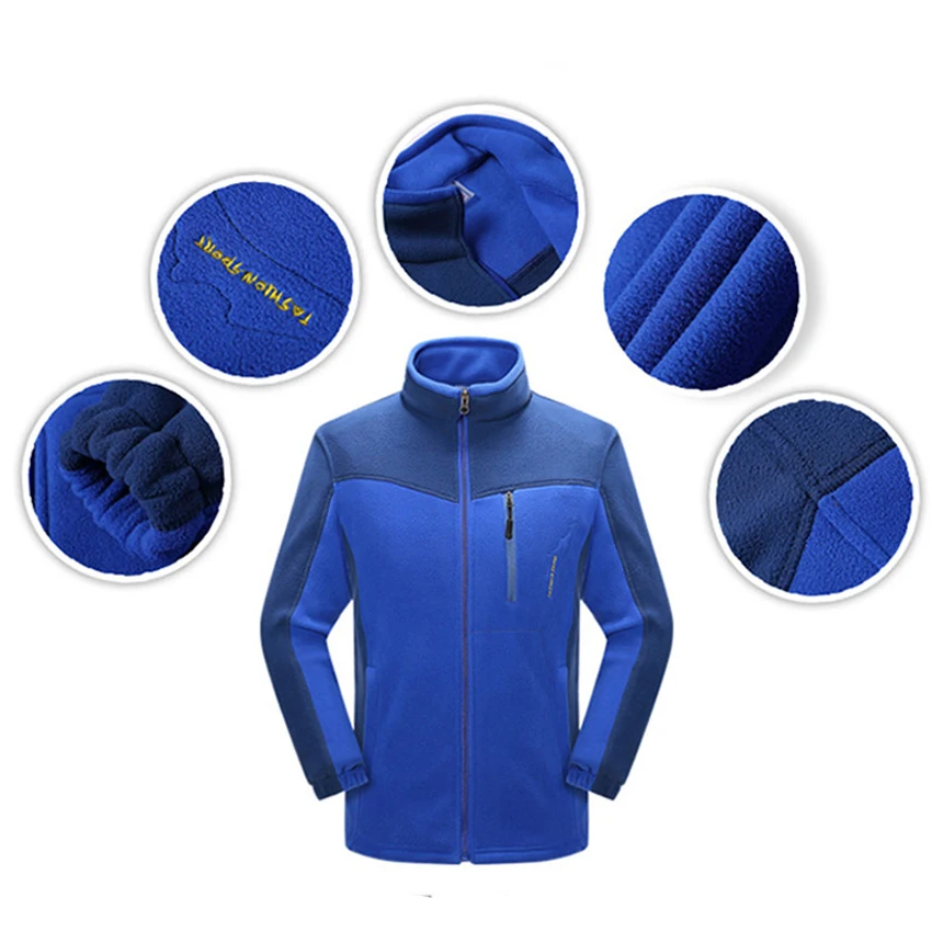WindTaste мужские и женские Зимние флисовые куртки из флиса уличные спортивные