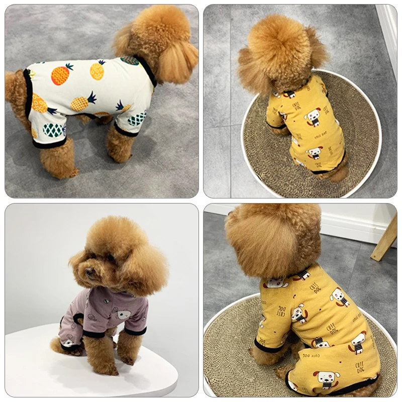 Одежда для собак маленьких одежда кошек костюм пижама пальто щенков питомцев