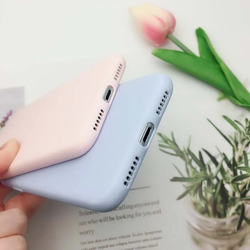 Матовый мягкий чехол из ТПУ карамельных цветов для iPhone 8 7 Plus 6 6s 5 дюймов
