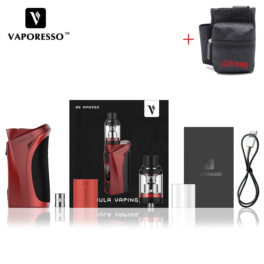 Оригинальный 100 Вт vaporesso Туманность тк кит с поле mod 4 мл веко плюс емкость