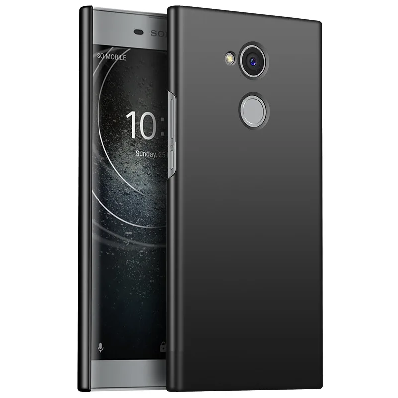 Черный Ультратонкий матовый чехол для sony Xperia L2 L 2, 5,5 дюйма, Жесткие ПК-чехлы для sony Xperia L3, чехол L1, 1 L, чехол-накладка - Цвет: Черный