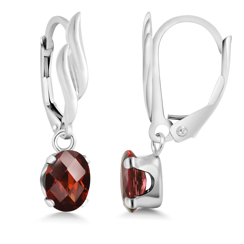GemStoneKing 1 60 Ct овальная шахматная доска натуральный красный гранат 925 стерлингового