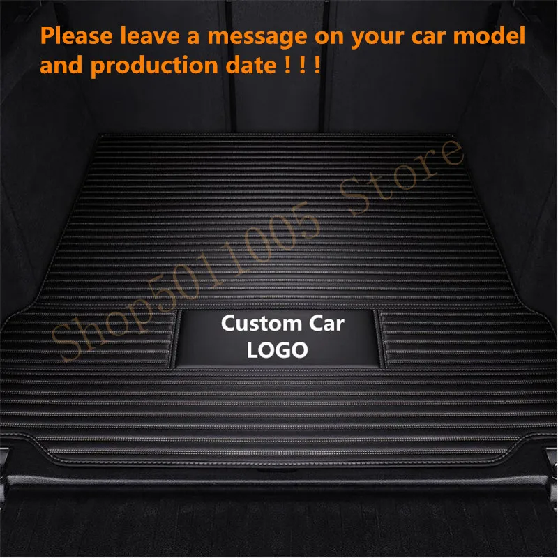 

Custom fit High side car Trunk mats for all Tesla S X 3 2013-2019 leather Durable waterproof carpet Cargo Liner