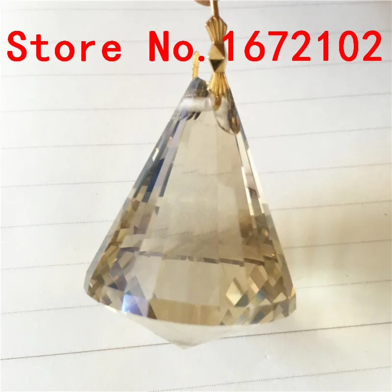 

Sales 48pcs/Lot 40mm Cognac Color Diamond Balls Crystal Chandelier Ball Crystal Suncatcher Prism Hanging Balls Free Shipping