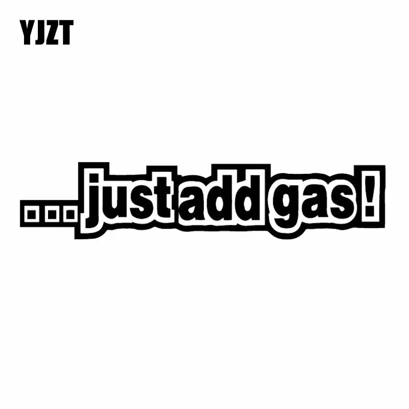 YJZT x см просто добавьте газ забавное искусство креативная виниловая наклейка