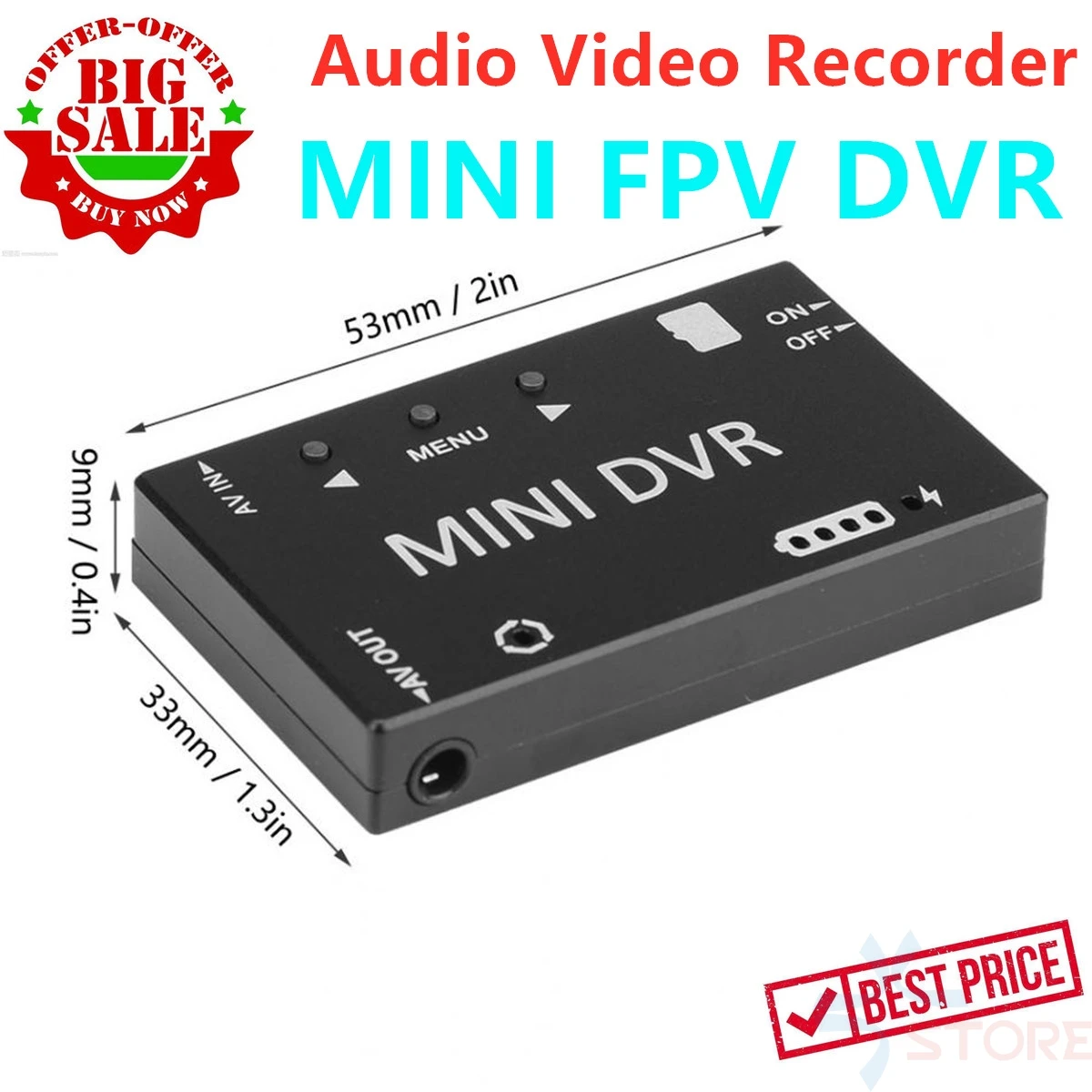 мини fpv dvr модуль ntscpal переключаем