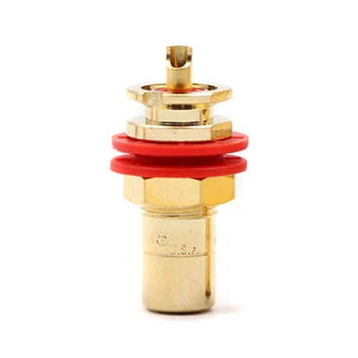 1 piece Hifi усилитель RCA разъем cmc816u RCA для аудио динамик медь позолоченный cmc816 RCA разъем - Цвет: 1 piece