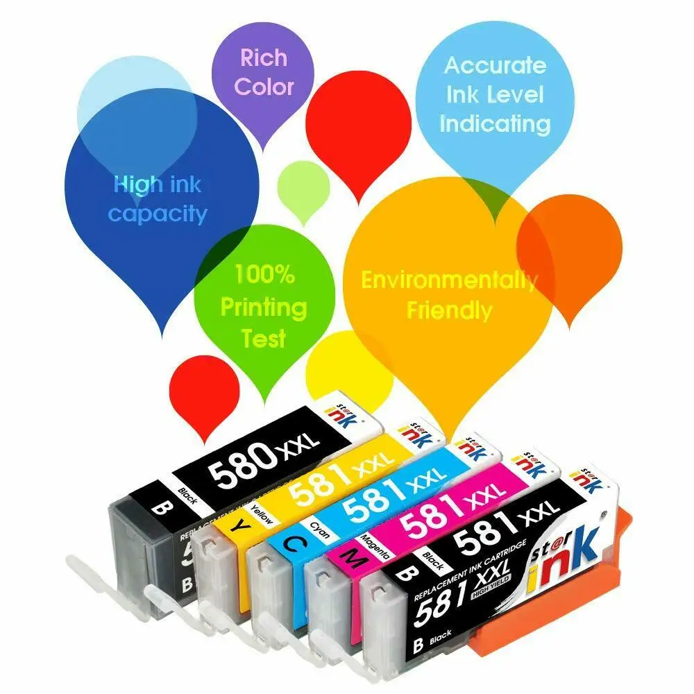 Новый совместимый фотографический картридж для Canon Pixma TR7550 TR8550|Чернильные