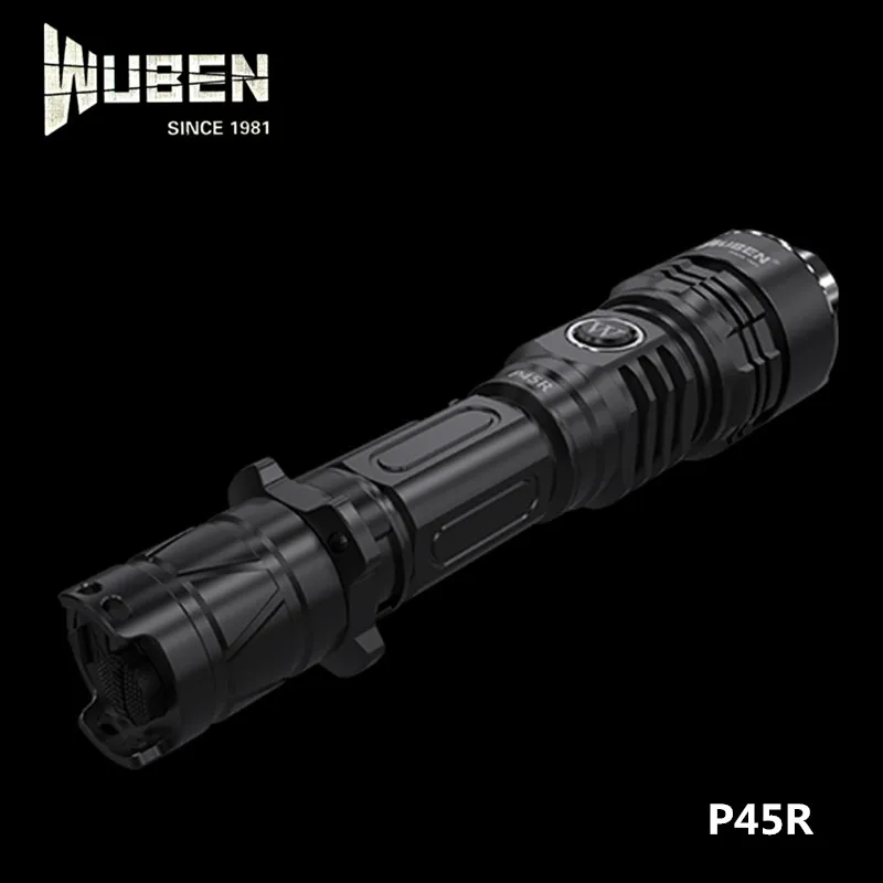 Wuben P45R Cree XHP35 светодиодная USB Зарядка 18650 тактический фонарик Micro Перезаряжаемый