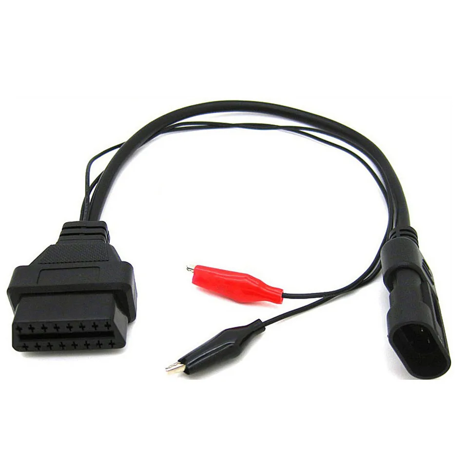 Бесплатная доставка DHL 30 шт./лот OBD2 кабель для Fiat 3 Pin Alfa Lancia to 16 OBDII OBD 2 II