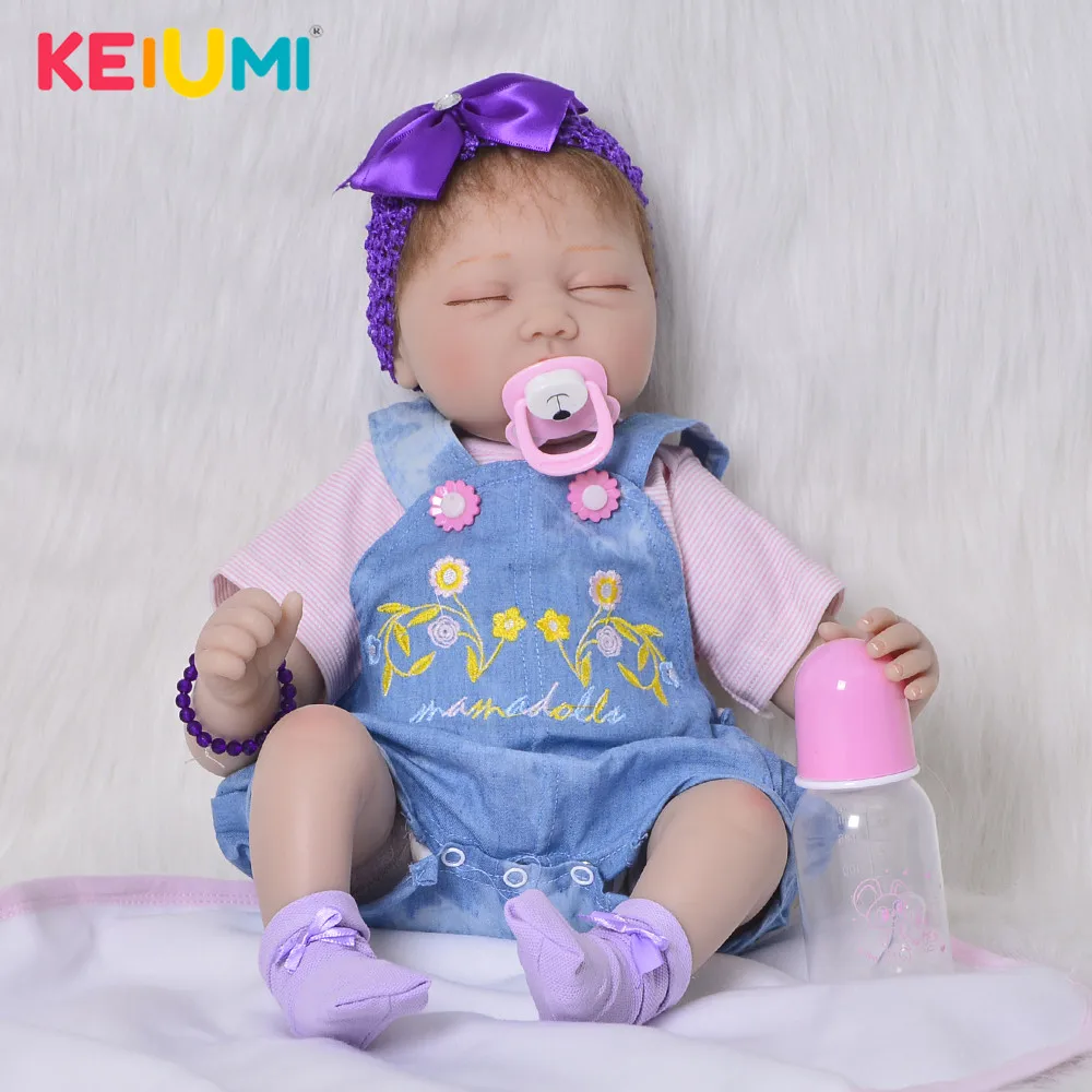 Милый кот спальный Boneca Reborn 22 дюймов ткань средства ухода за кожей винил