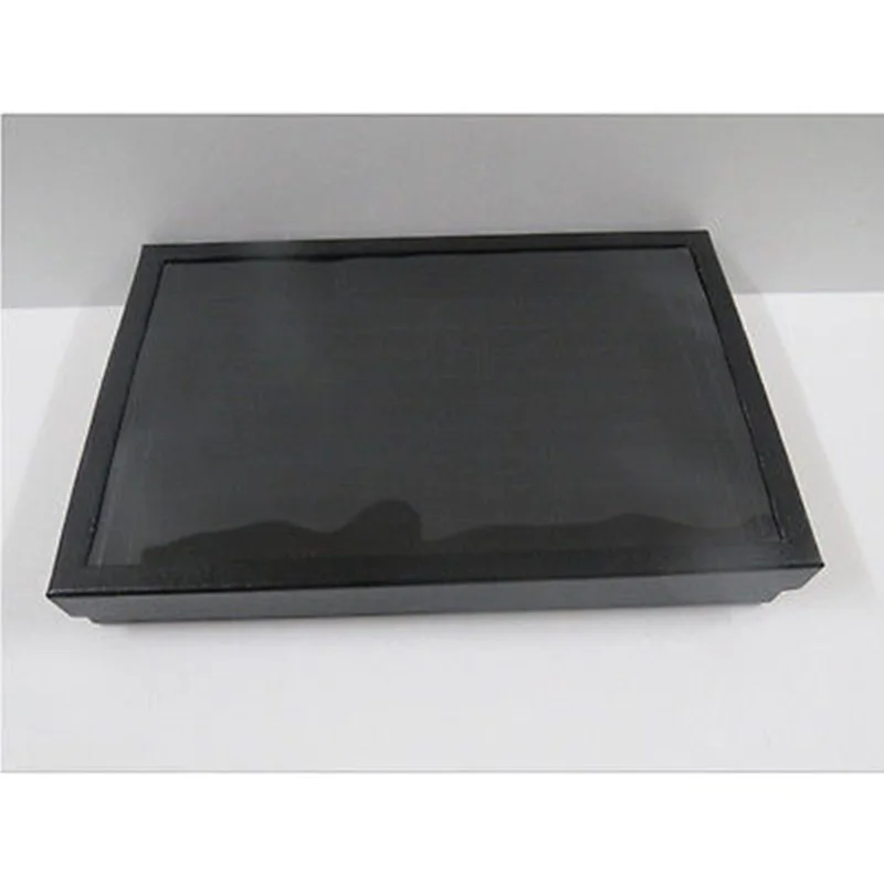 Meetcute 100 слотов черное пластиковое кольцо Подарочная коробка для ювелирных