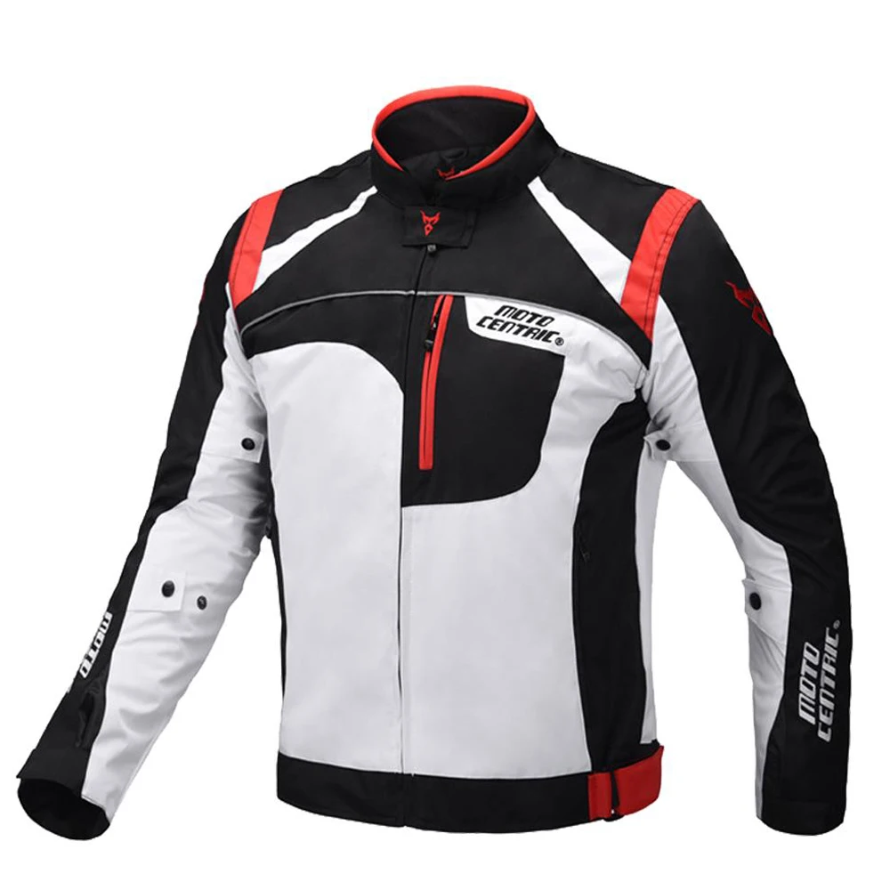 Red Jacket MOTOCENTRIC мотоциклетная куртка Для мужчин Водонепроницаемый светоотражающий, для мотокросса внедорожная куртка защитный Шестерни Moto охранников Байкерская кожаная куртка - Цвет: Red Jacket
