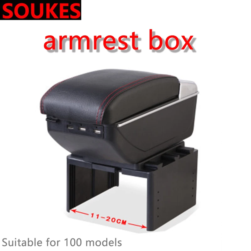 Car Modification Movable Center Console Armrest Box For Peugeot 206 307 407 308 208 3008 Toyota Corolla Yaris Rav4 Avensis Mini |